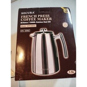 French Press Coffee Maker 50 Oz 304 Stainless Steel Insulated Coffee Press 962
